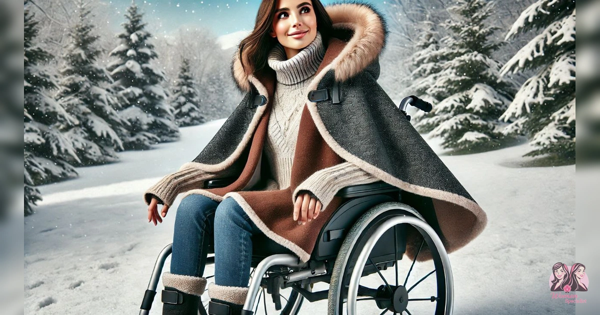 winter coat for wheelchair bound woman​